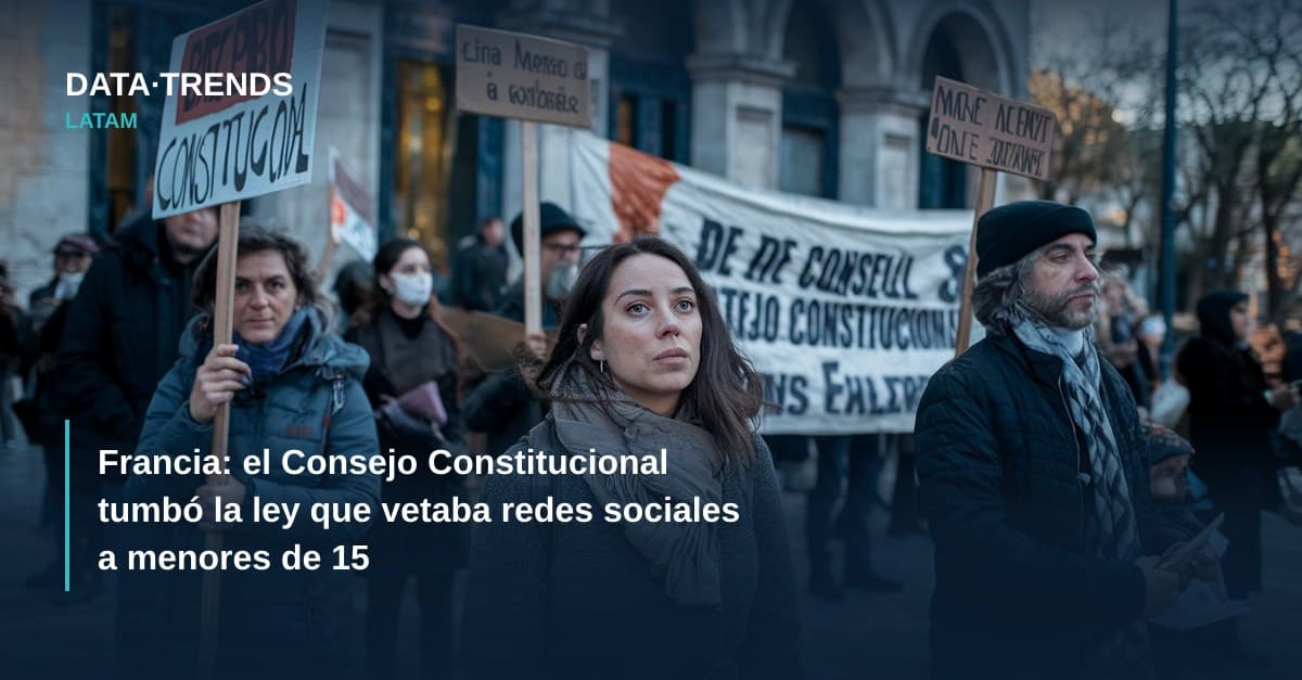 Francia: el Consejo Constitucional tumbó la ley que vetaba redes sociales a menores de 15