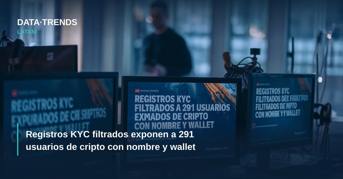 Registros KYC filtrados exponen a 291 usuarios de cripto con nombre y wallet